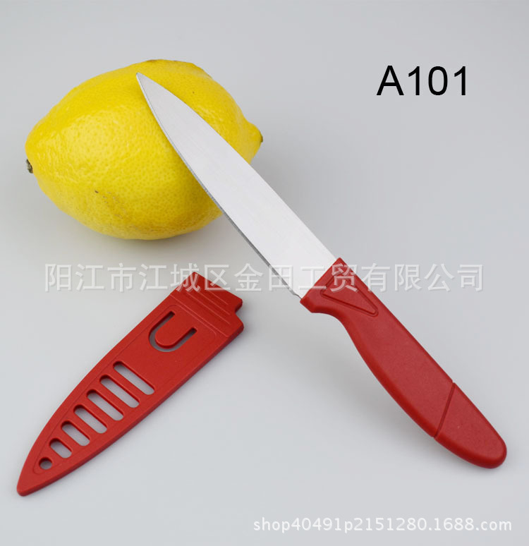 SST Fruit Knife Peeler Home Kitchen Knives Portable Fruit Knife with Set Manufacturer Stall Supply