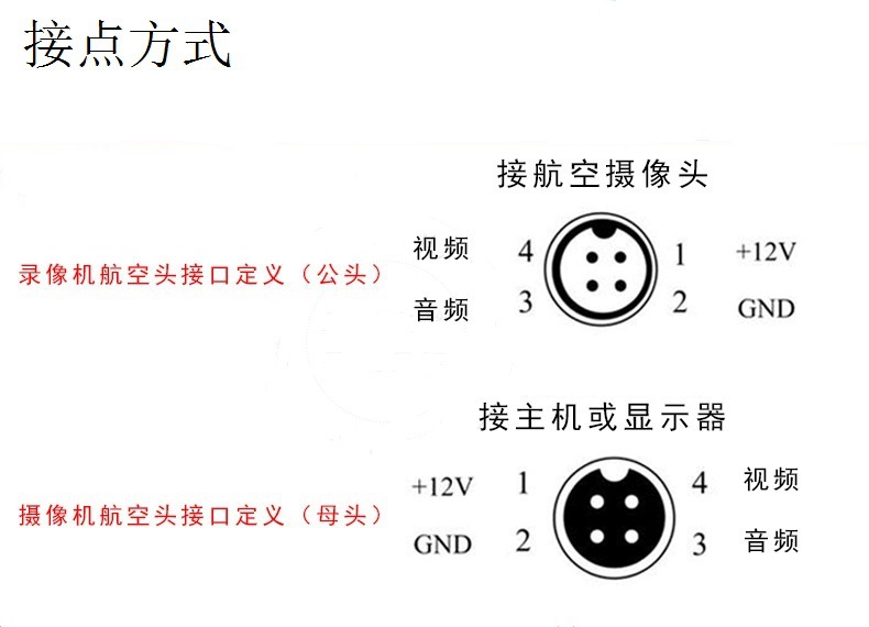 三芯航空插头接线图解图片