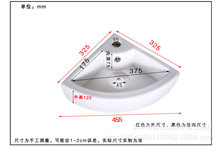 挂墙式洗手盆迷你阳台挂盆 陶瓷三角盆洗脸面盆卫生间小台盆