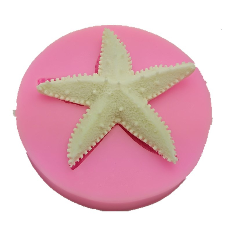 厂家直销 硅胶模具 液态动物海星巧克力翻糖生日蛋糕模具烘焙工具