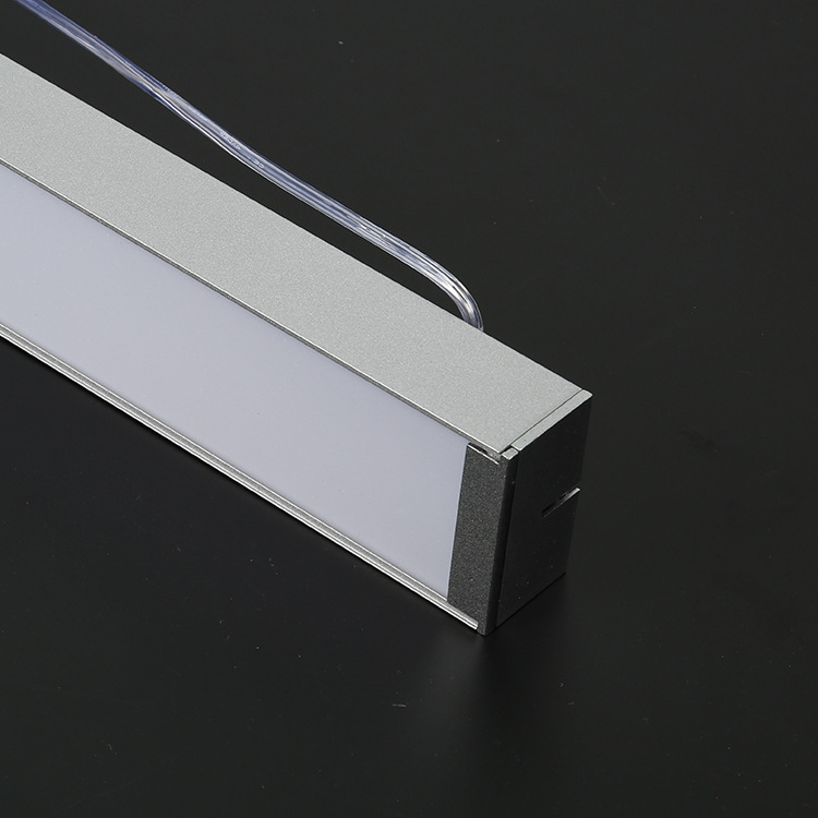 银色吊线灯盘 办公照明 led灯盘 t5t8格栅灯盘