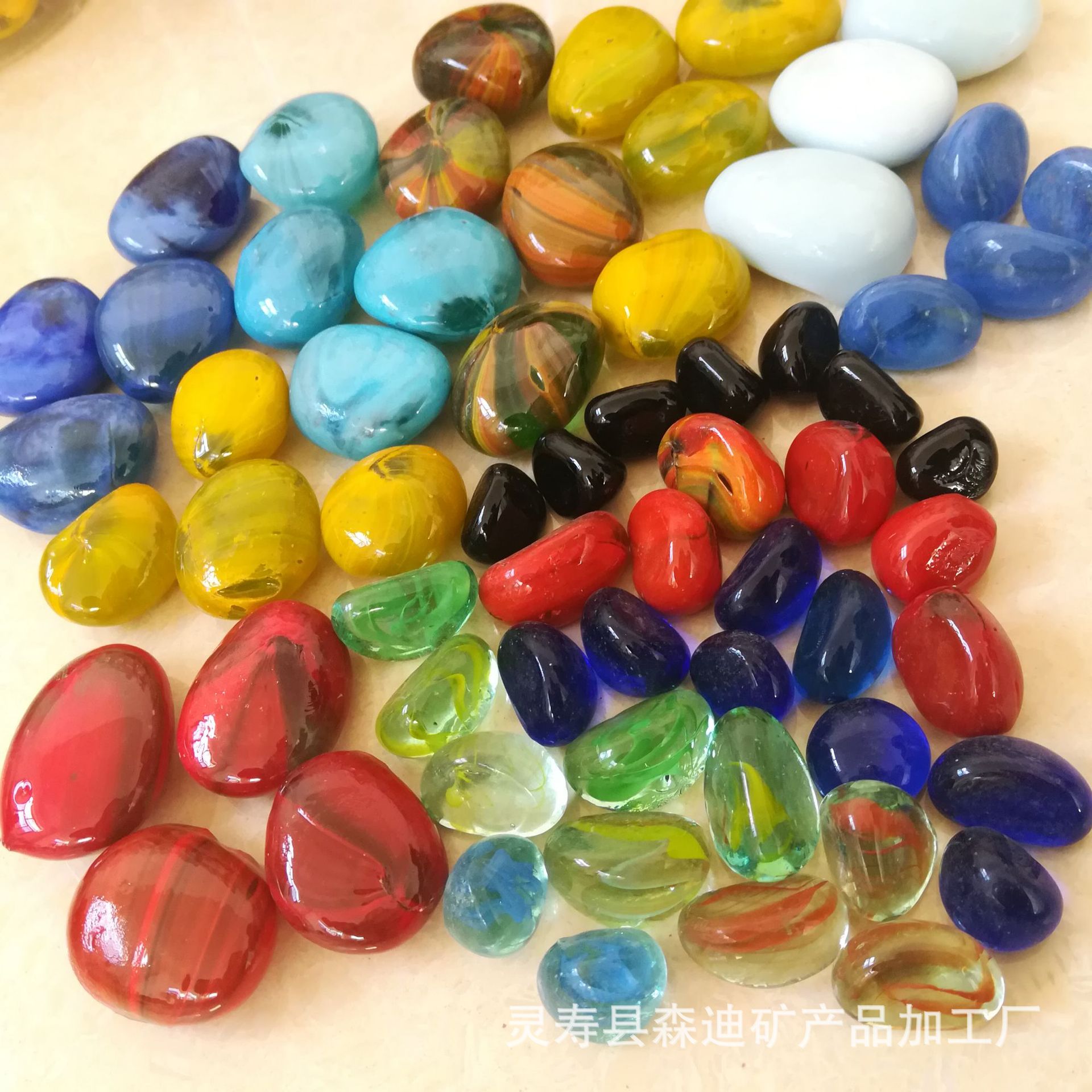 公园造景玻璃雨花石