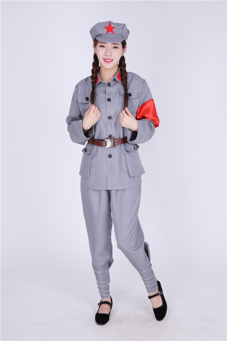 红军长征舞蹈衣服成人红卫兵团革命服饰八路军服装演出服男女款
