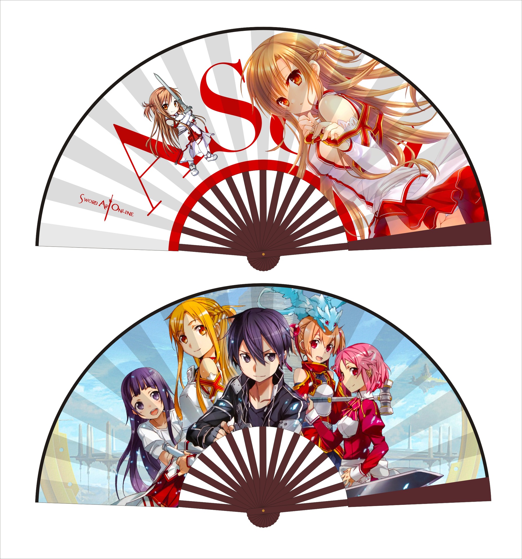 十寸绢布动漫折扇小林家的龙女仆modao康娜异世界凉扇代发