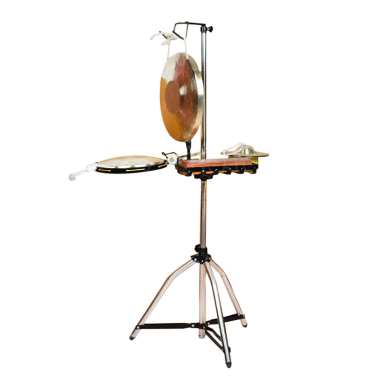 专业不锈钢折叠锣架子铜锣锣架一打三锣架锣镲架升降锣架挂锣架