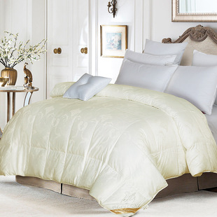 北天鹅正品 90%米白色鸭绒被 五星级酒店 羽绒被 羽绒被芯 冬被