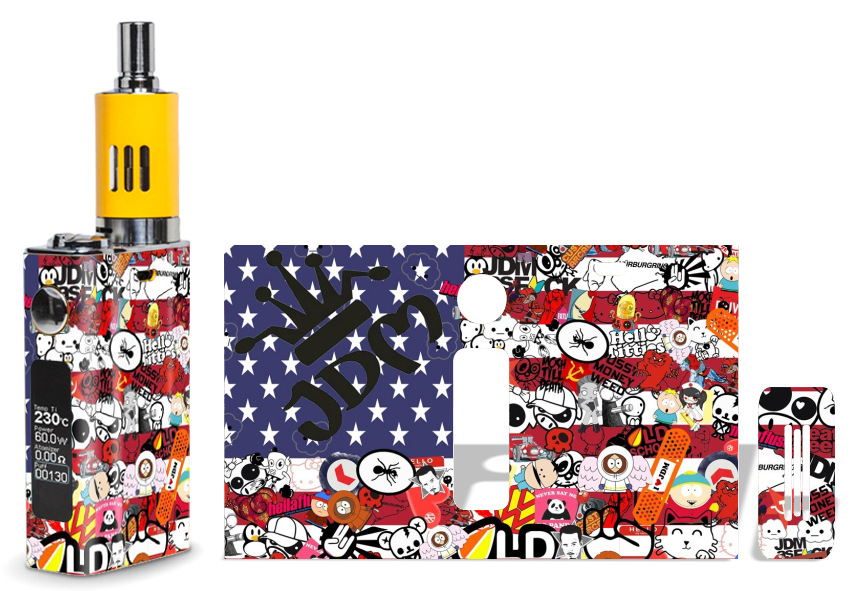 evic vti电子烟贴纸 个性保护贴膜耐磨防刮 电子烟保护彩贴膜