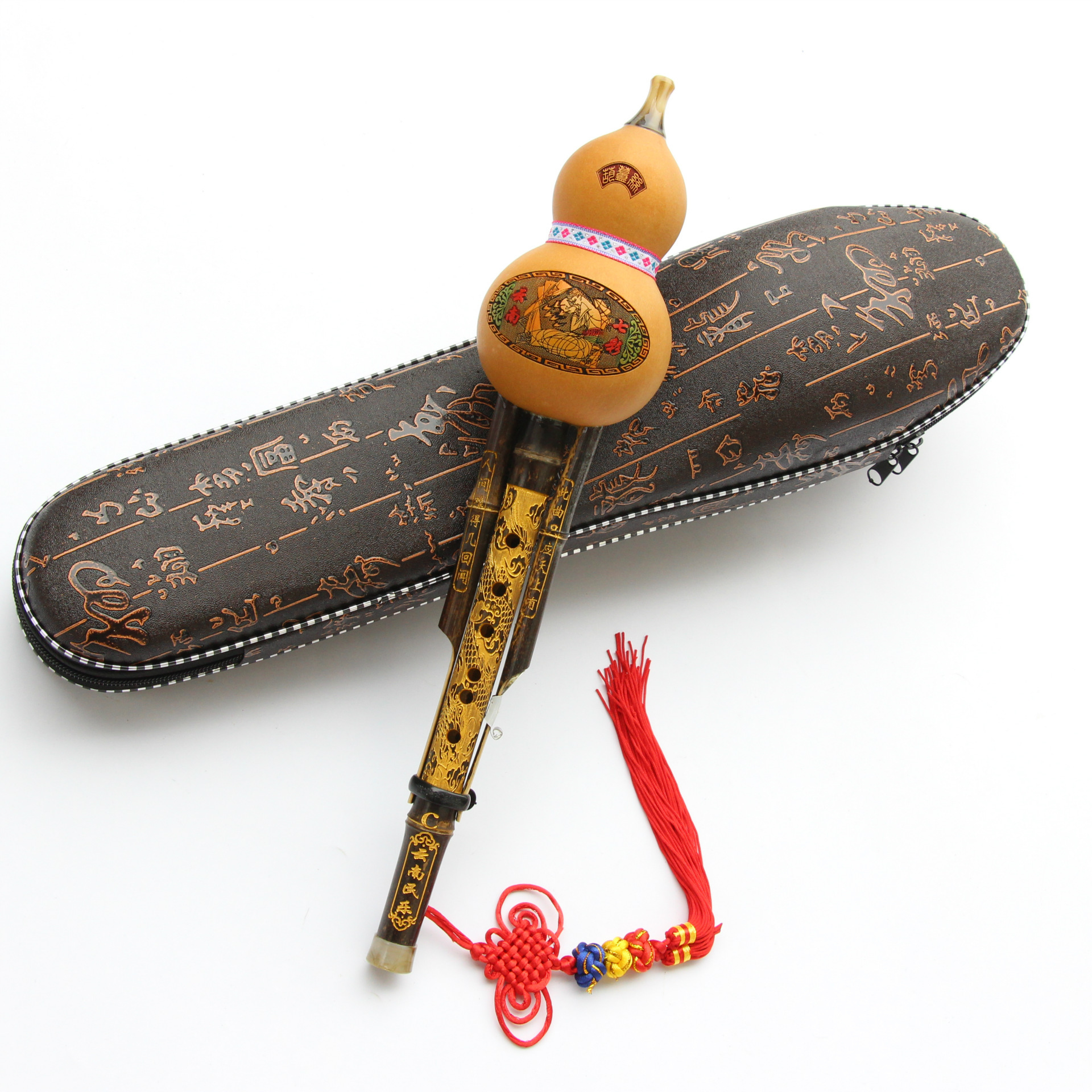 天然紫竹双音葫芦丝学生初学c调成人演奏降b调自学胡芦丝乐器厂家