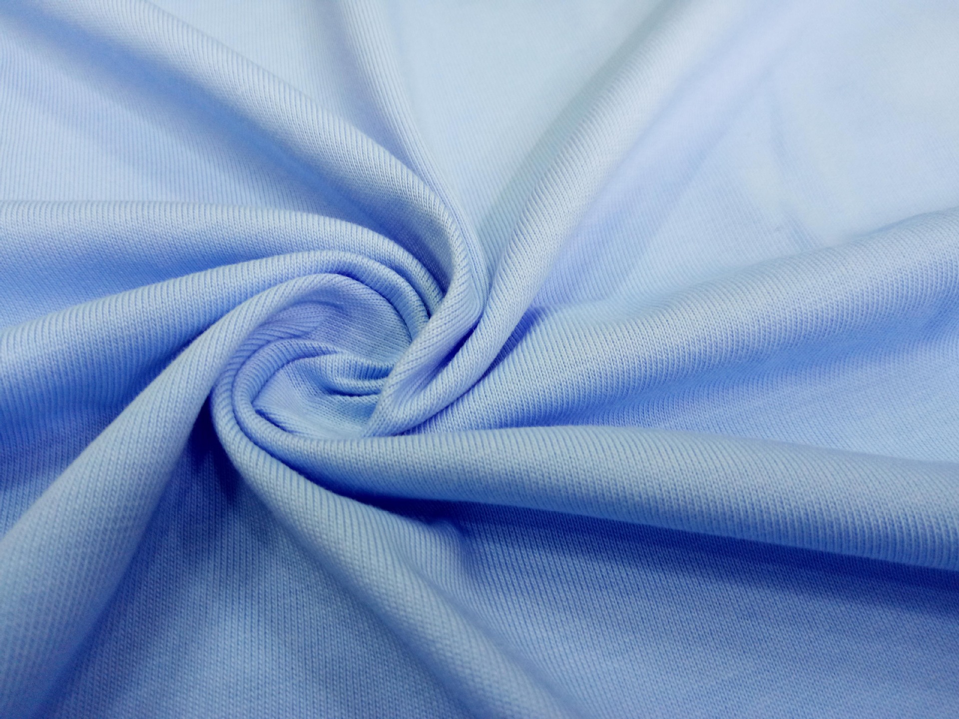 21s pima棉平纹 夏季纯棉短袖针织面料 全棉单面汗布 190g