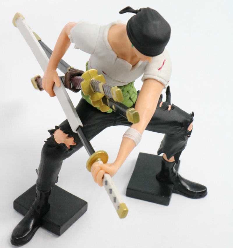 狼族动漫 海贼/航海王三刀流 受伤 沙漠索隆 造型王 盒装手办