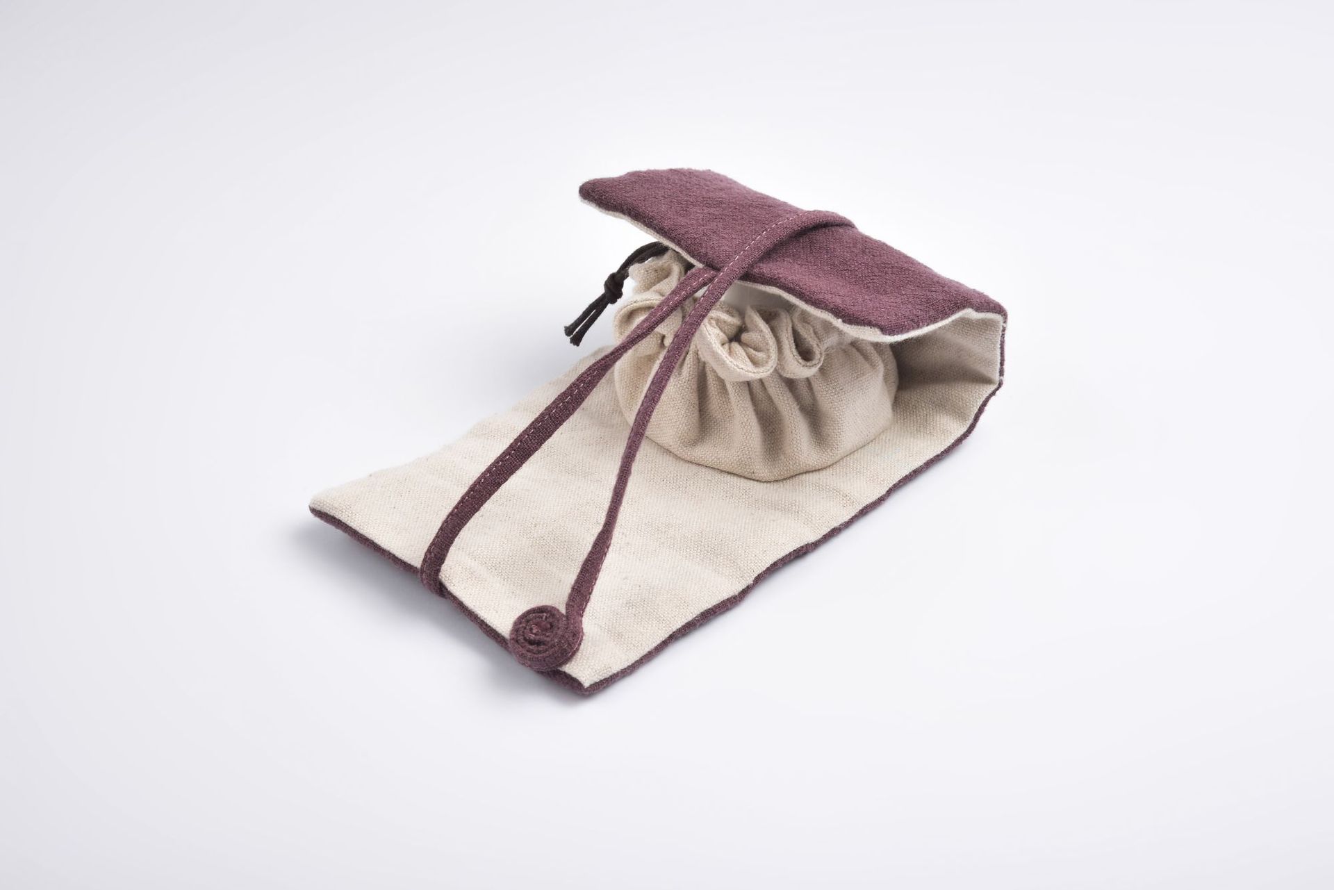 便携收纳袋棉麻功夫小茶杯袋品茗杯袋手工茶道布艺主人杯袋子