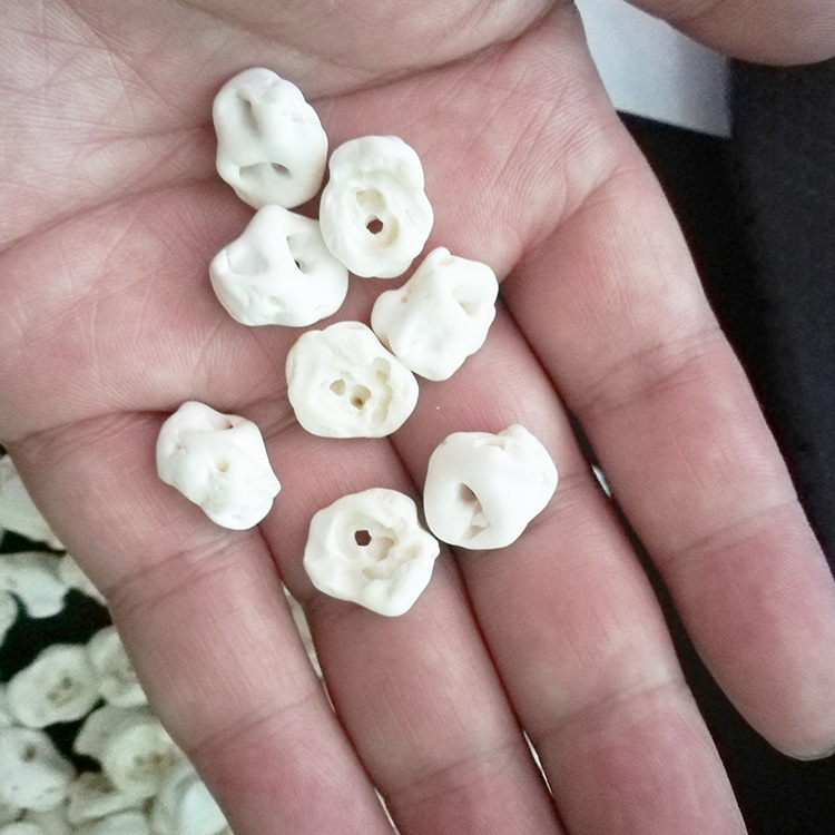 天然猪惊骨猪惊人工打磨猪骨惊婴儿宝宝压惊辟邪红绳手链脚链批发