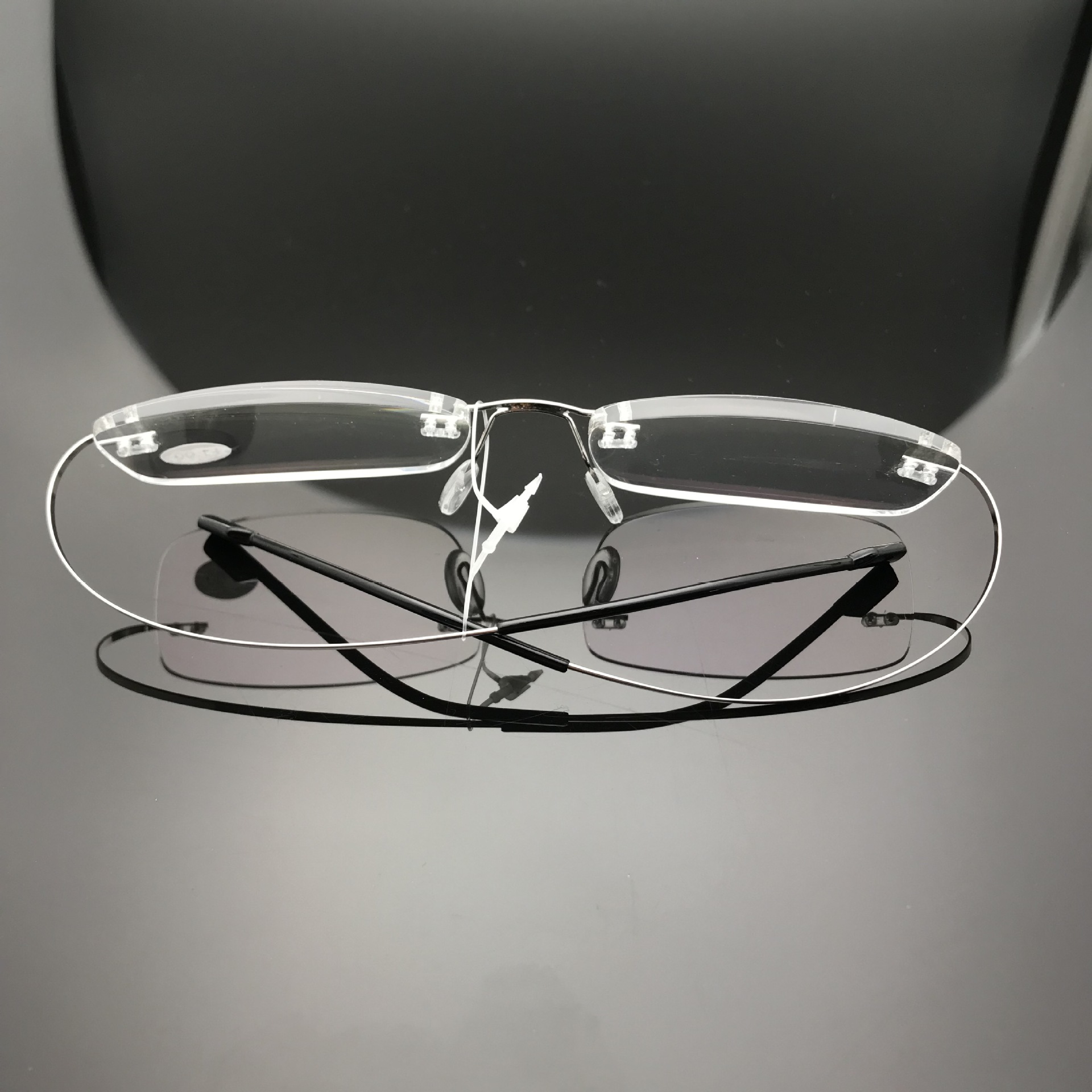 超弹金属超轻无框镜框 老花镜镜记忆钛 男女同款