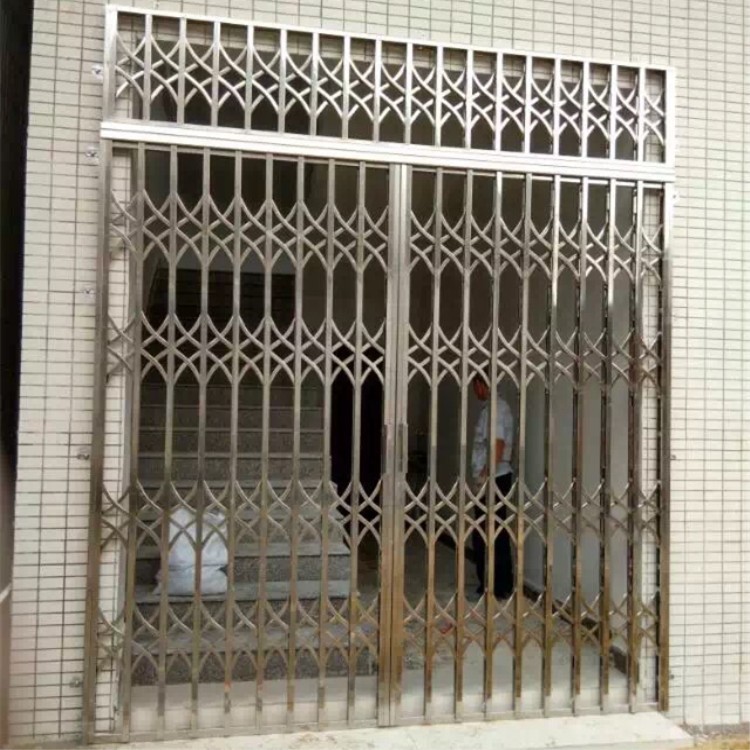 厂家直营304 202加厚推拉闸门 不锈钢拉闸门 怀旧铁闸门