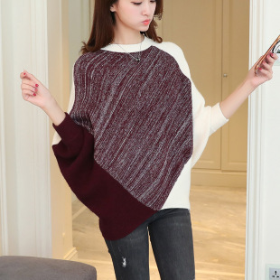 女装蝙蝠衫长袖针织衫