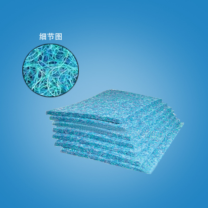 厂家直销蓝色鱼缸过滤棉鱼缸过滤藤棉水族过滤生化棉