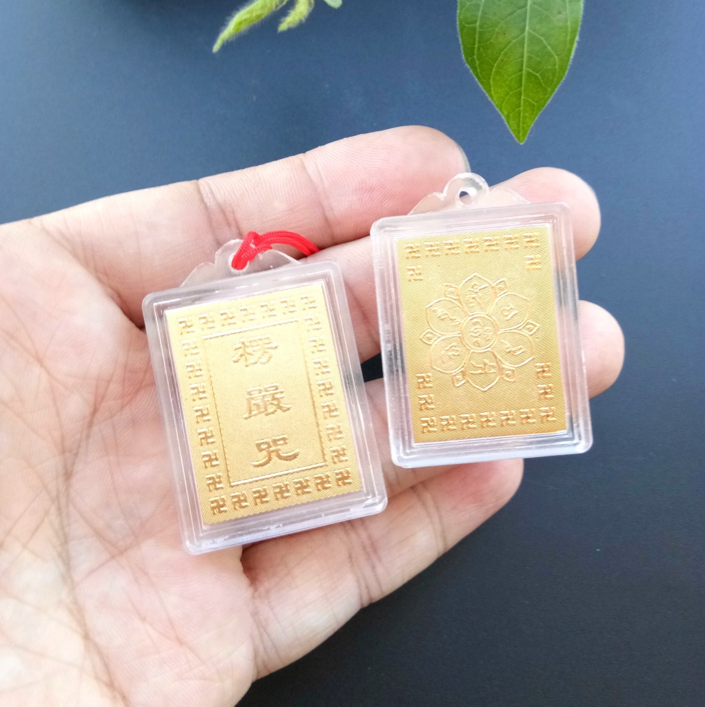 寺庙结缘楞严咒吊坠 多咒合一楞严咒挂件 佛教挂件 佛教用品