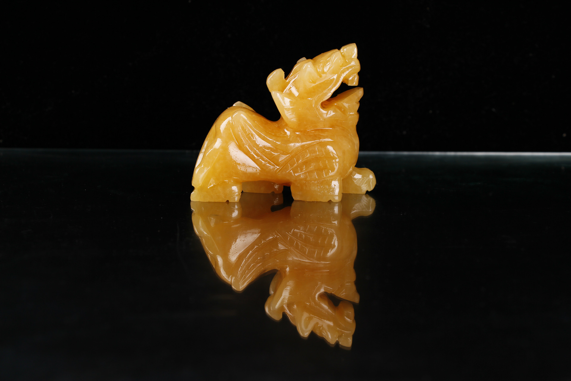 风水工艺品摆件批发天然玉石米黄玉招财貔貅阵聚宝盆风水玉摆件