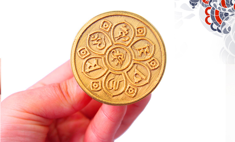 铜精品5厘米六字大明咒印章 佛法僧宝印 道经师宝印摆件饰品批发