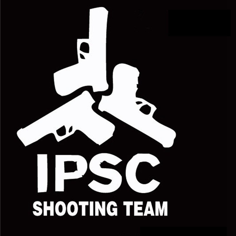 ipsc shooting team 车贴 欧美热销ipsc国际射击联盟车贴