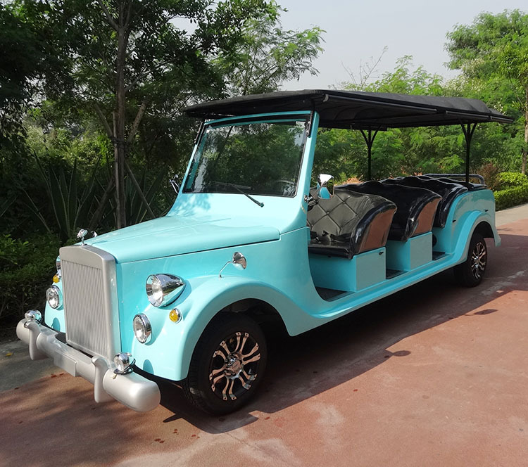 燃油观光车 11座四轮燃油观光车景区游览车燃油油老爷车看房车