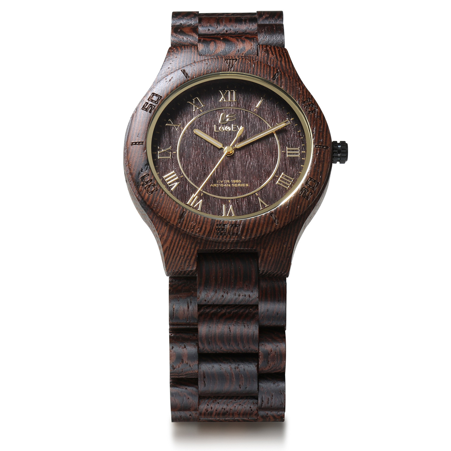 跨境专供 复古檀木手表 石英木表木质手表男士木制木表 一件代发