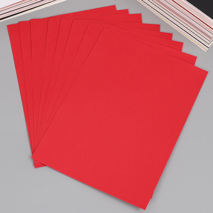 厂家直营a4双面高光纸红色激光空白纸a3卷筒分切