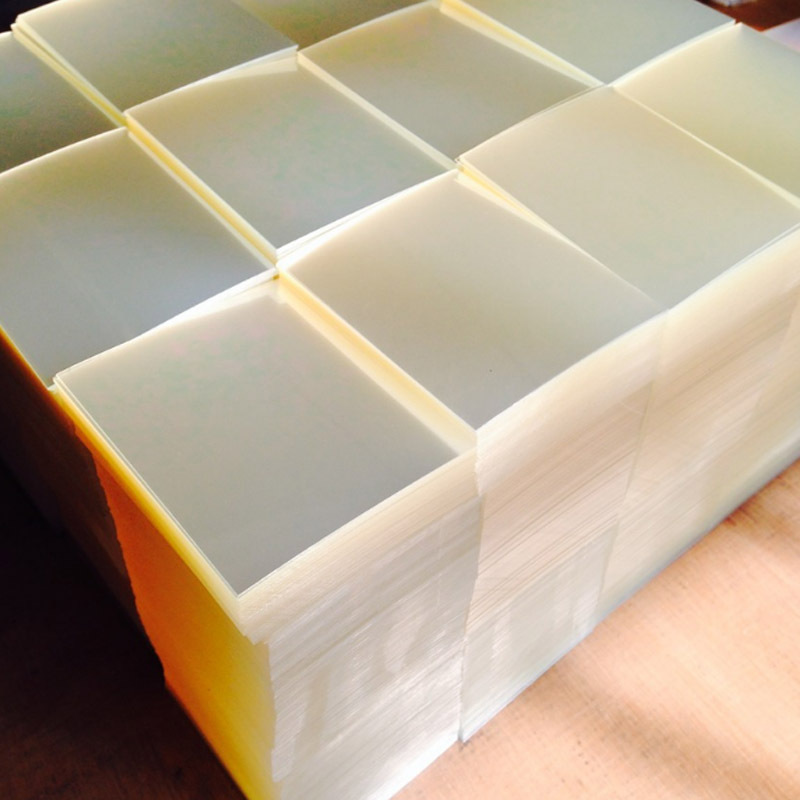 3d打印离型膜uv光固化膜 0.075mm双面离型pet双硅离型膜切片