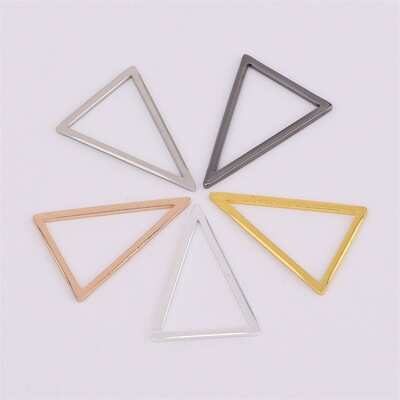 5*19mm空心三角形铜圈 手工diy耳环吊坠材料 批发