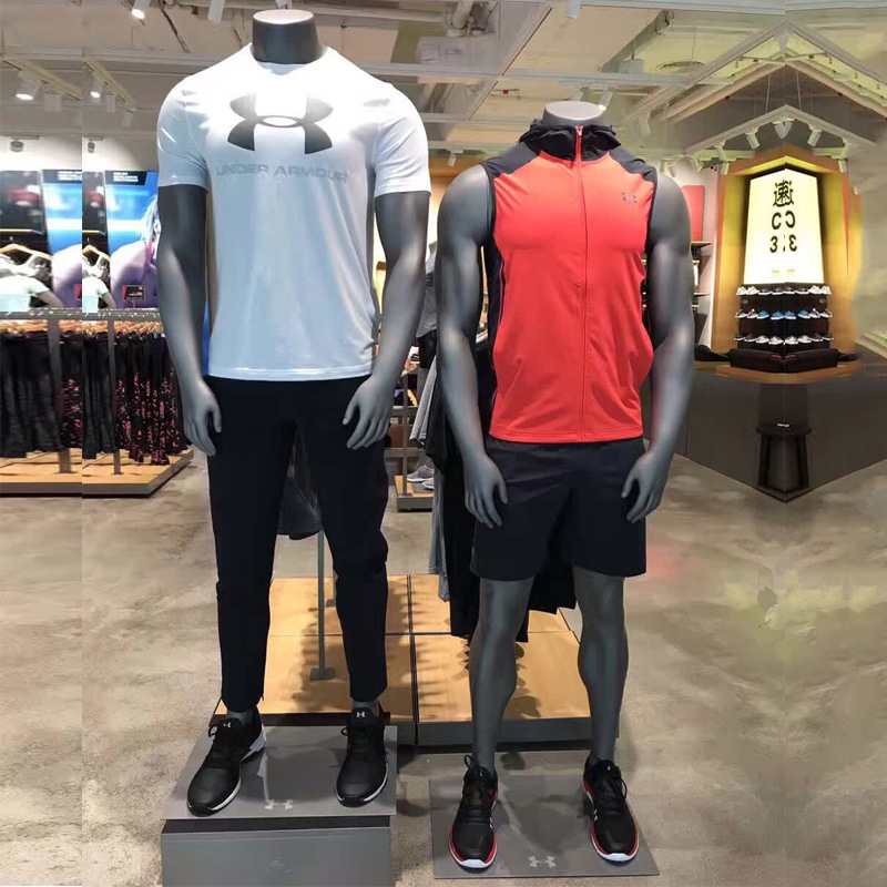 肌肉男模特道具体育运动衣服展示架全身人偶假模男装橱窗陈列人形