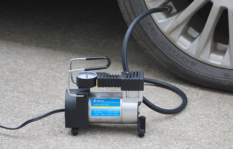 车载充气泵打气泵汽车用轮胎打气机12v单缸便携式应急打气筒
