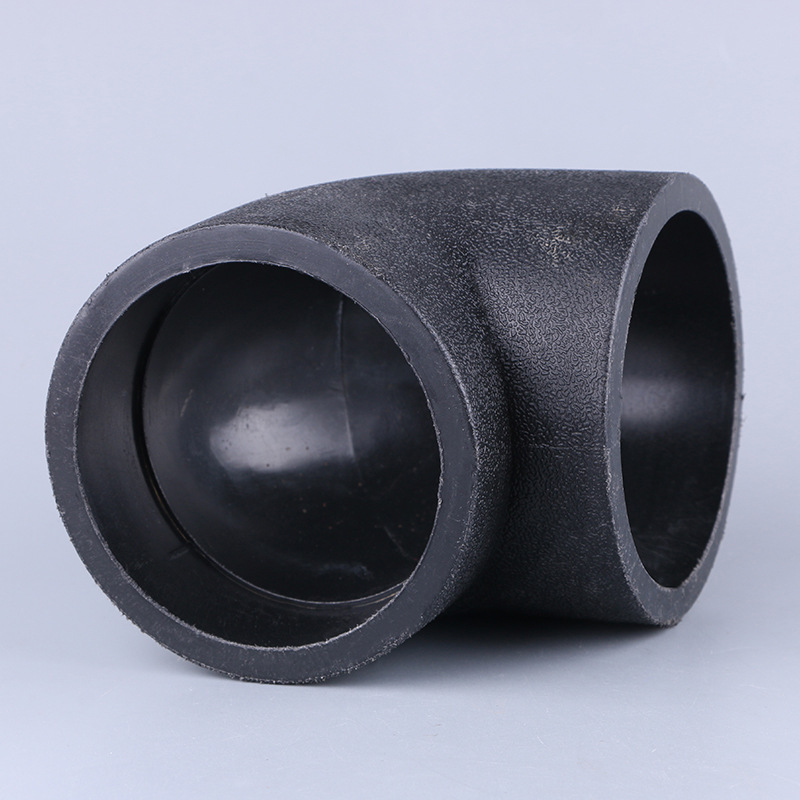 厂家批发pe承插式新料管件pe承插式90°弯头pe管承插等径弯头