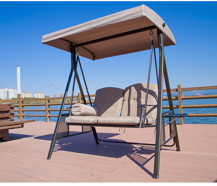 户外秋千吊椅阳台铁艺秋千双人别墅休闲庭院摇椅秋千椅