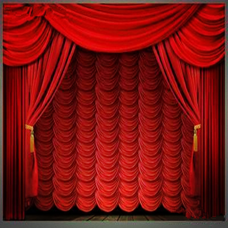 厂家直销批发定制绒布垂直感电动舞台开合升降幕舞台电动拉幕帷幕