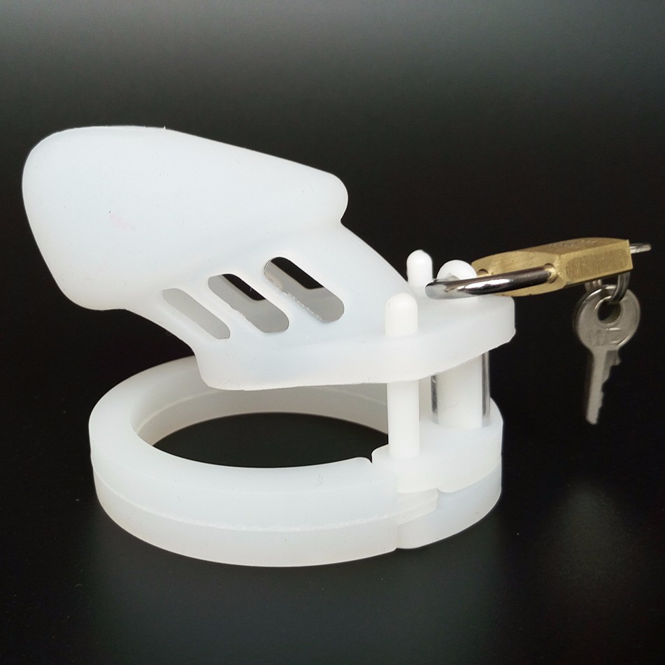 透明长款cb6000 硅胶鸟笼 男性专用贞洁带 贞操锁 成人情趣用品