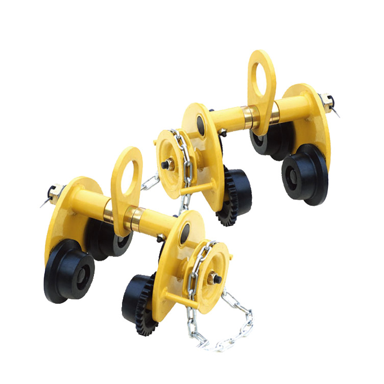 美国智友工字钢滑轮1t手拉跑车1吨起重葫芦手动跑车工字钢跑车