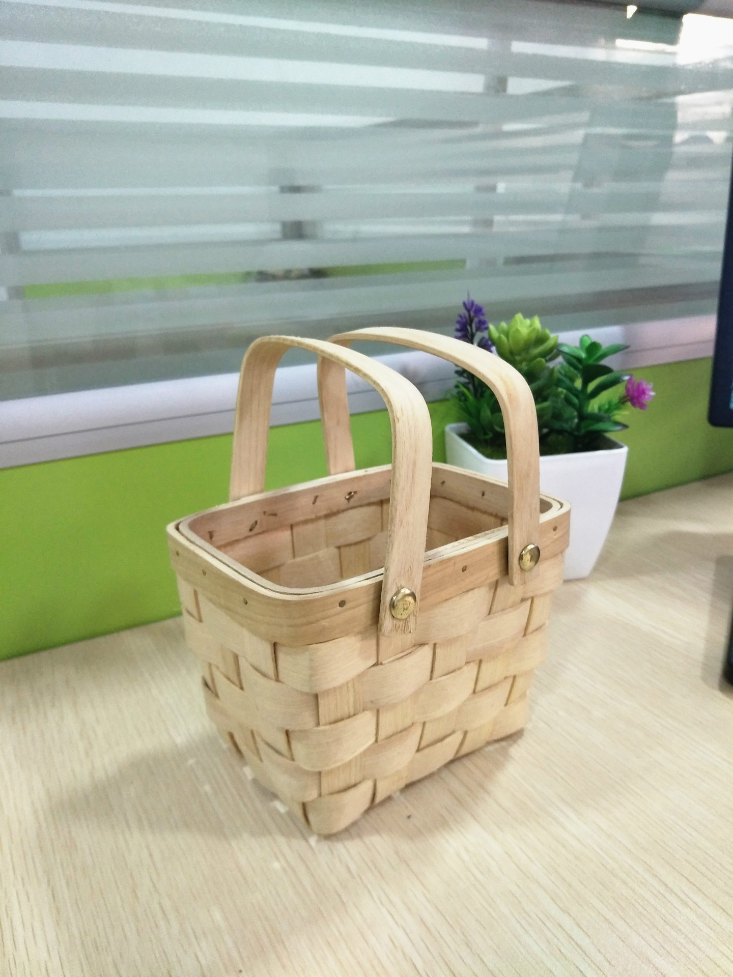 编织手提杂物收纳篮筐桌面整理装饰篮 礼品包装