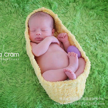 新生婴儿摄影服装珊瑚绒毛线造型服满月百天拍照写真道具外贸新款