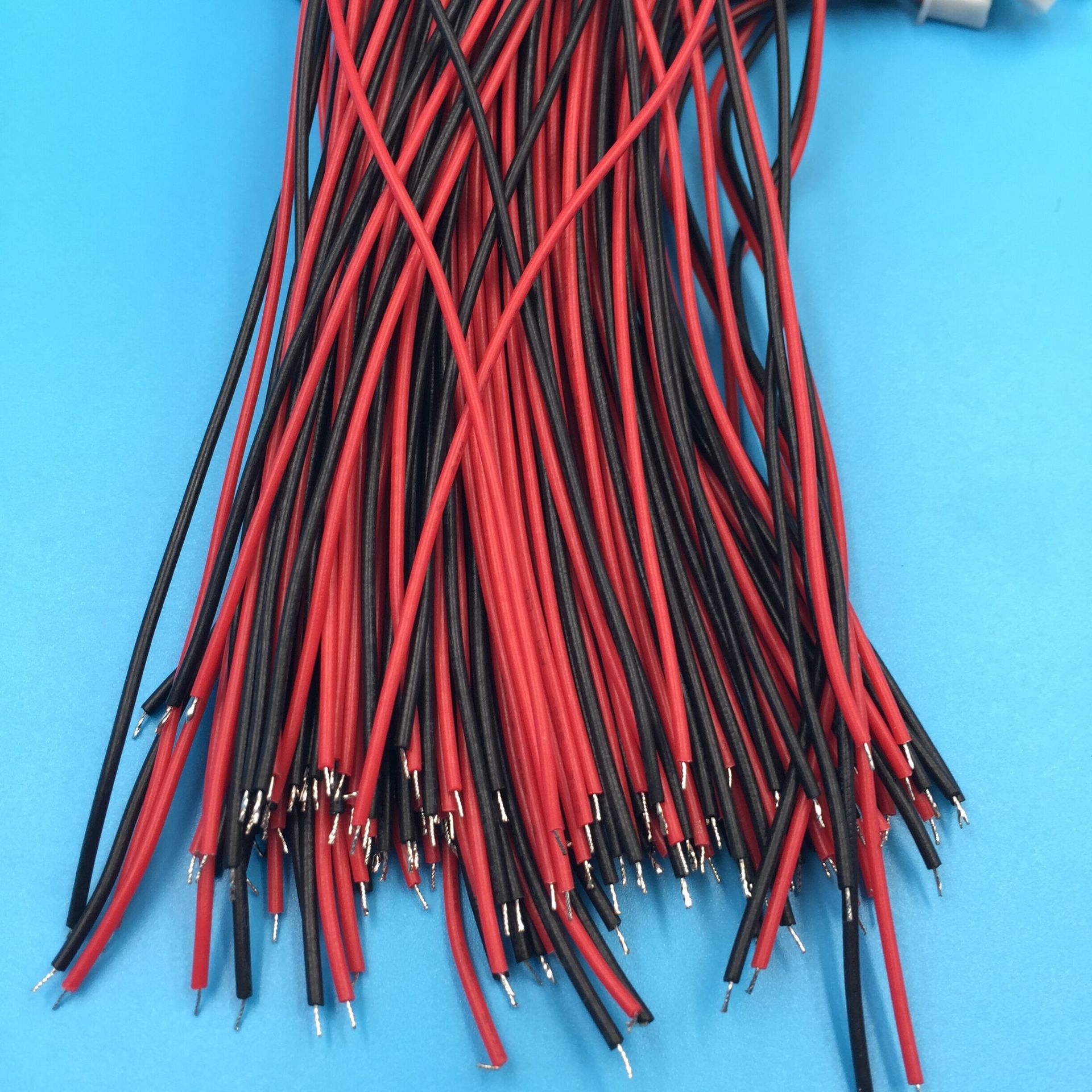 54 2p端子线单头1007 22awg电子线束红黑线150mm纯铜