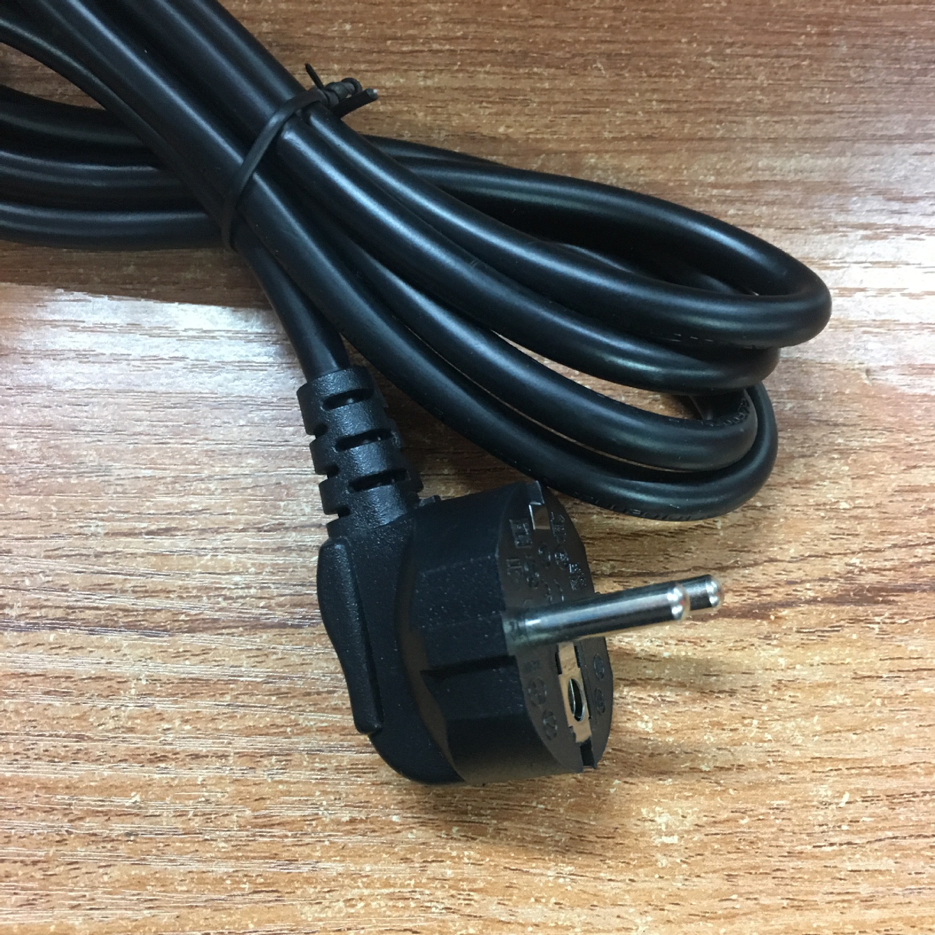 5米欧规电源线 德标欧式电源插头线 尾部剥皮上锡 5