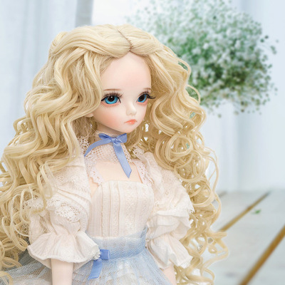 新款中分泡面螺丝卷假发blythe 小布3分4分6分bjd娃娃高温丝现货