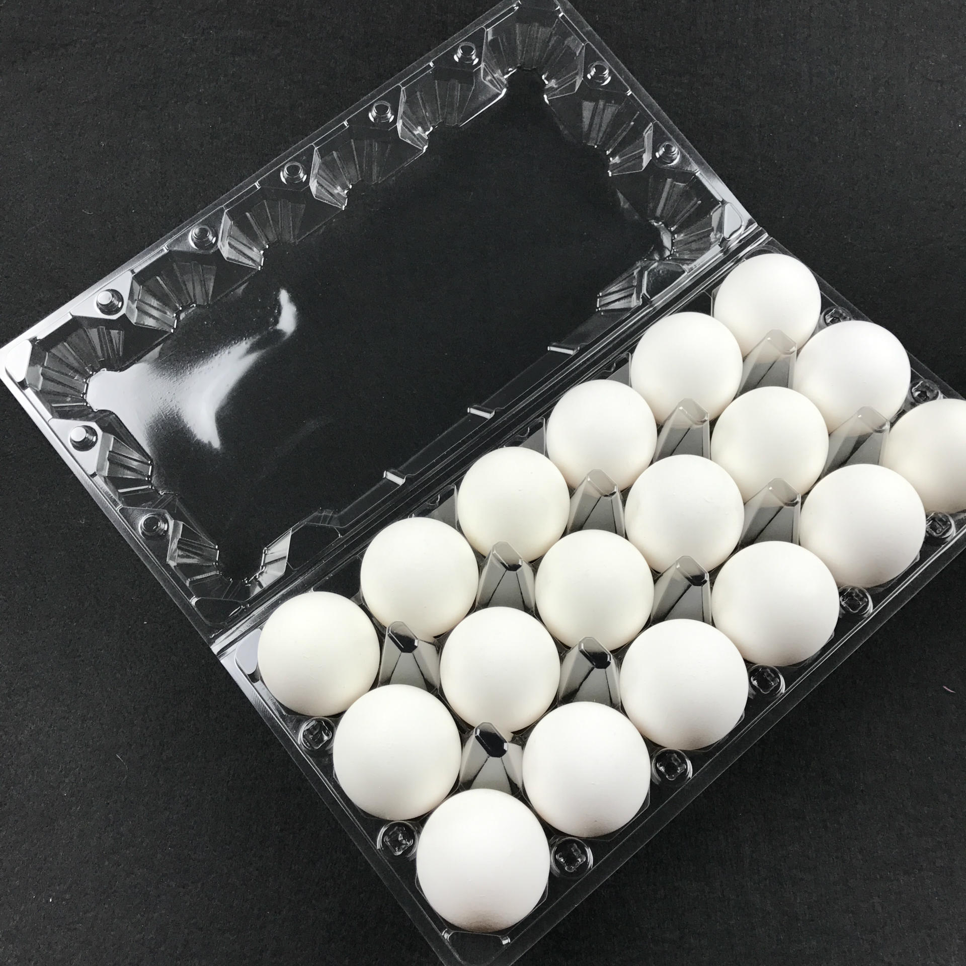 18枚 中号塑料鸡蛋托 pvc笨鸡蛋包装盒 吸塑蛋托土鸡蛋包装