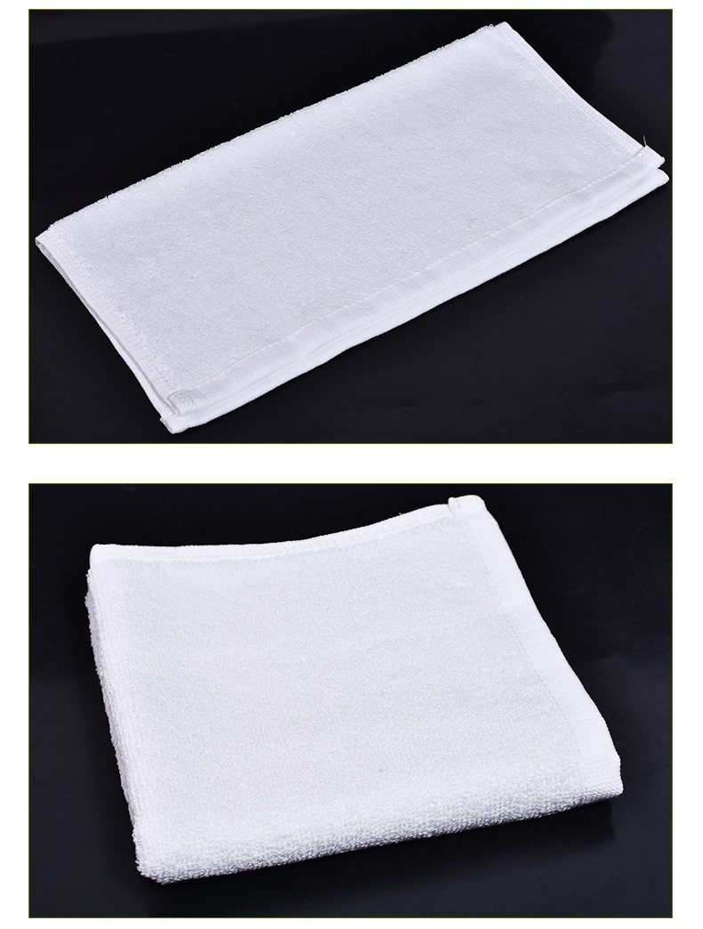 小方巾白色酒店餐饮全棉擦手嘴巾餐巾绣logo 50克小方巾湿巾纸