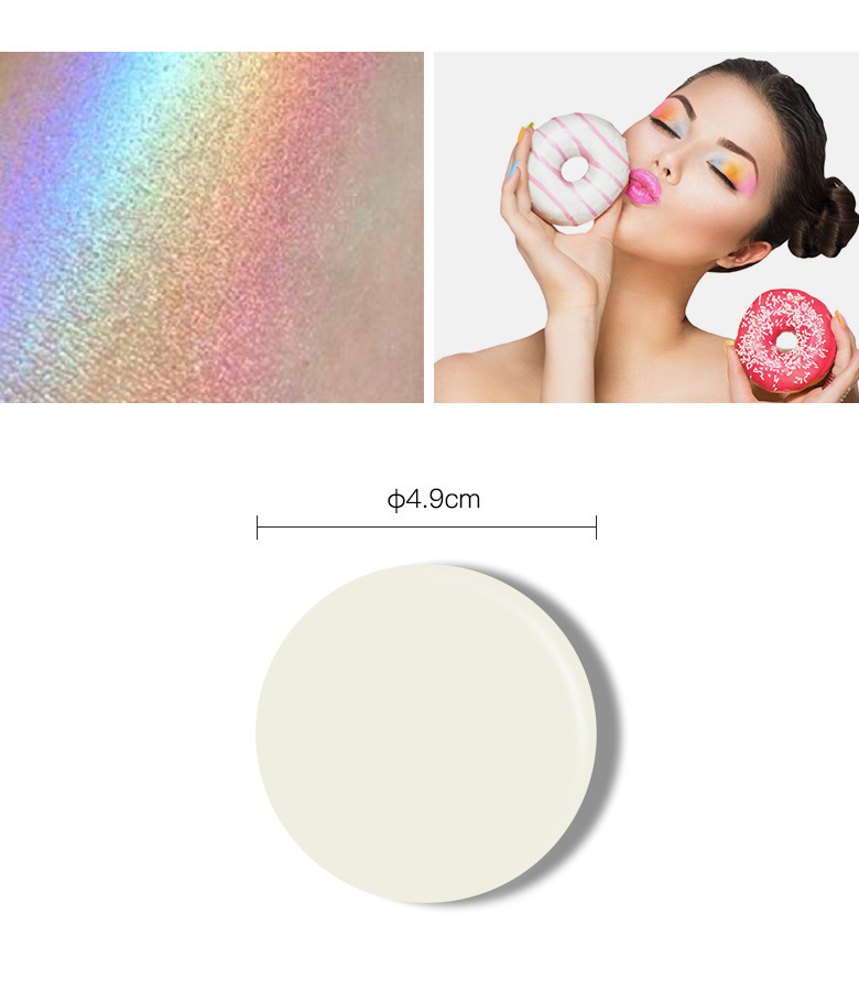 高光定制highlight六色彩虹 彩虹高光眼影无logo彩妆外贸彩妆定制