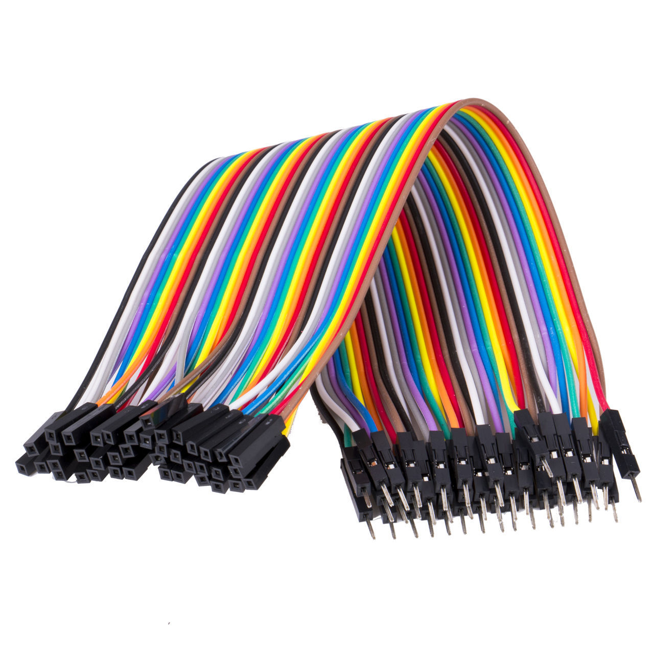 40p杜邦线公对母 公转母头 彩排线 面包线 长20cm 2.54mm