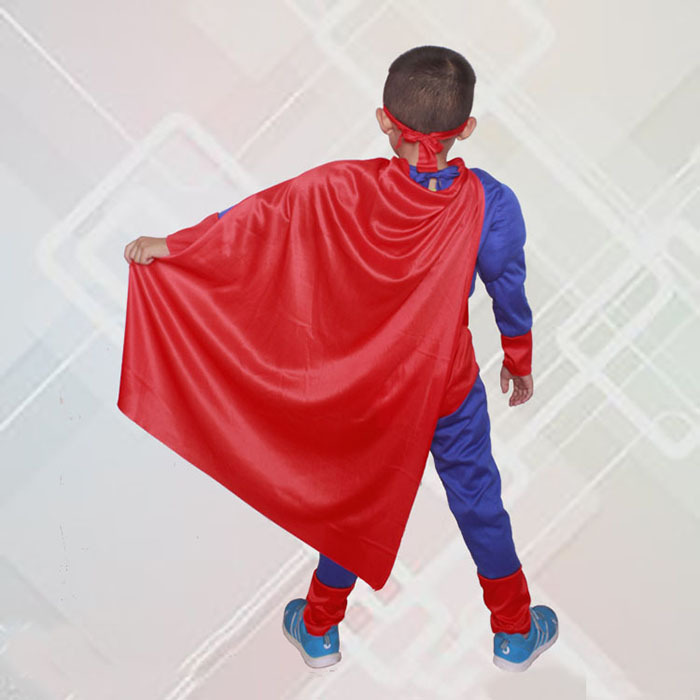 万圣节儿童超人衣服cosplay动漫服装肌肉超人演出服一件代发