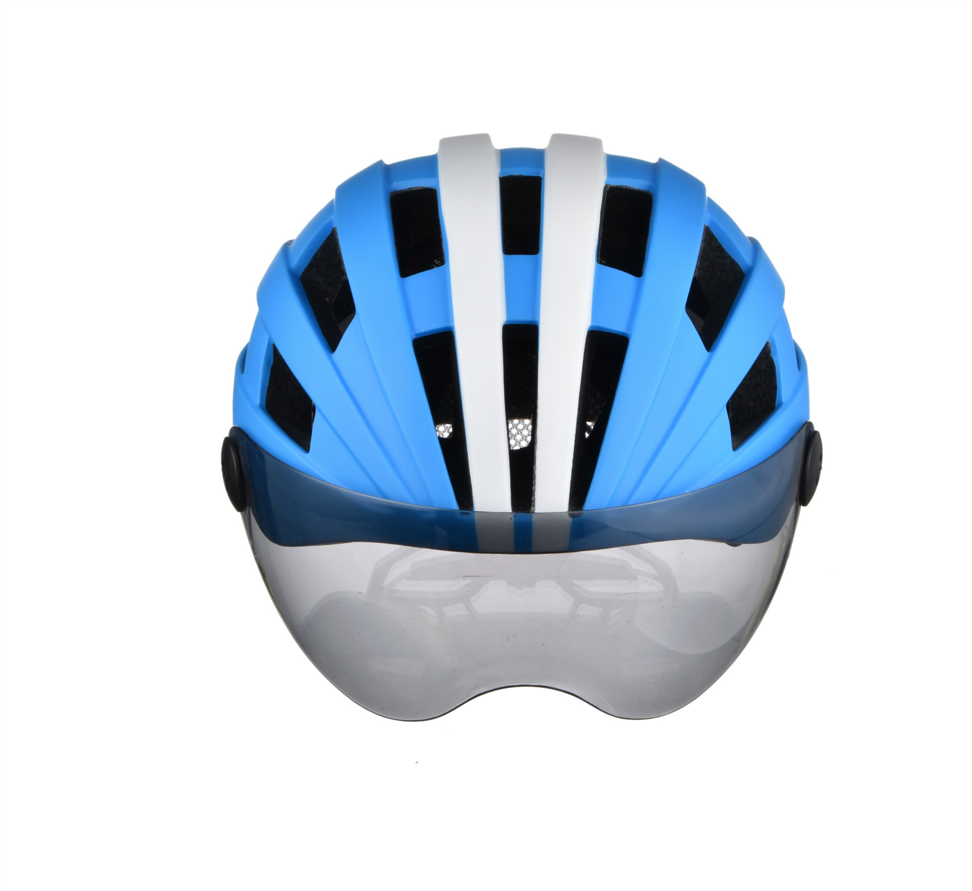 成人骑行自行车带风镜防风户外头盔 红外测温智能头盔产地货源