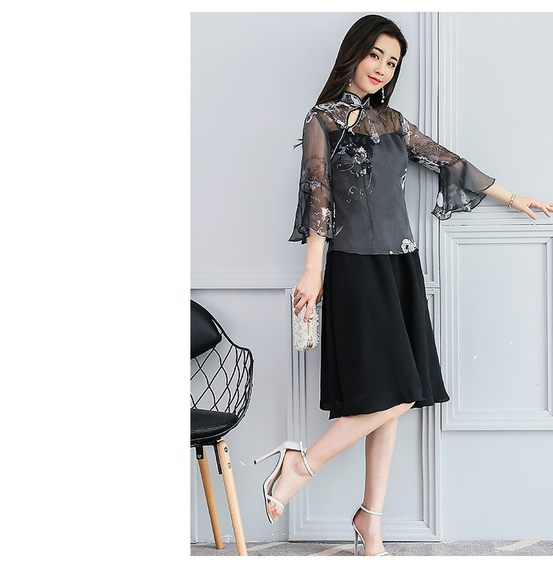 一件代发吉布森品牌2017夏甜美百搭时尚潮流显瘦修身纯色两件套