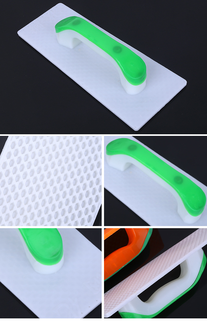 厂家批发黄色透明小抹子白色塑料抹子建筑泥工工具小号泥抹腻子板