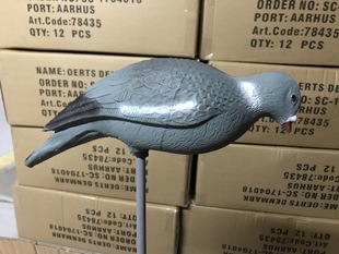 仿真鸽子pigeonwithplasticstake室外花园装饰摆件pe吹塑园林工艺